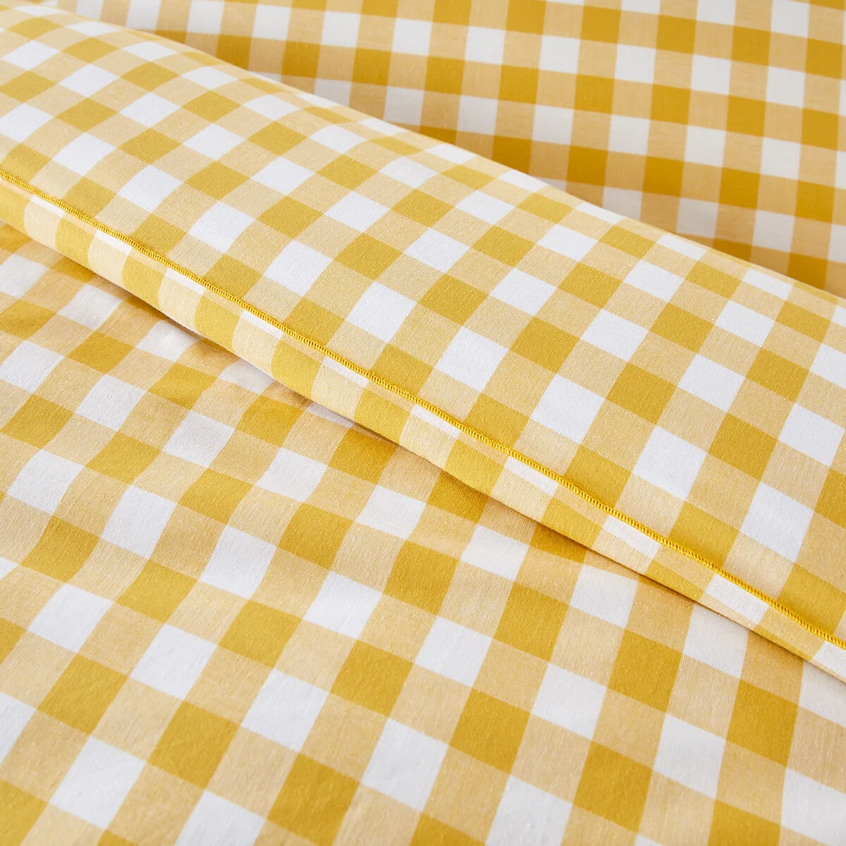 Veldi Yellow Gingham Check 100% Cotton Child's Duvet Cover – image 2