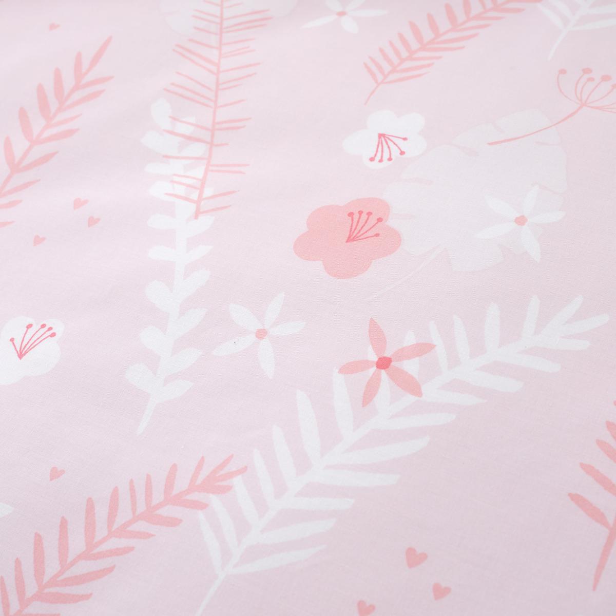Pink Pretty Sloth Duvet Cover and Pillowcase Set Pink, Green and Grey – image 7