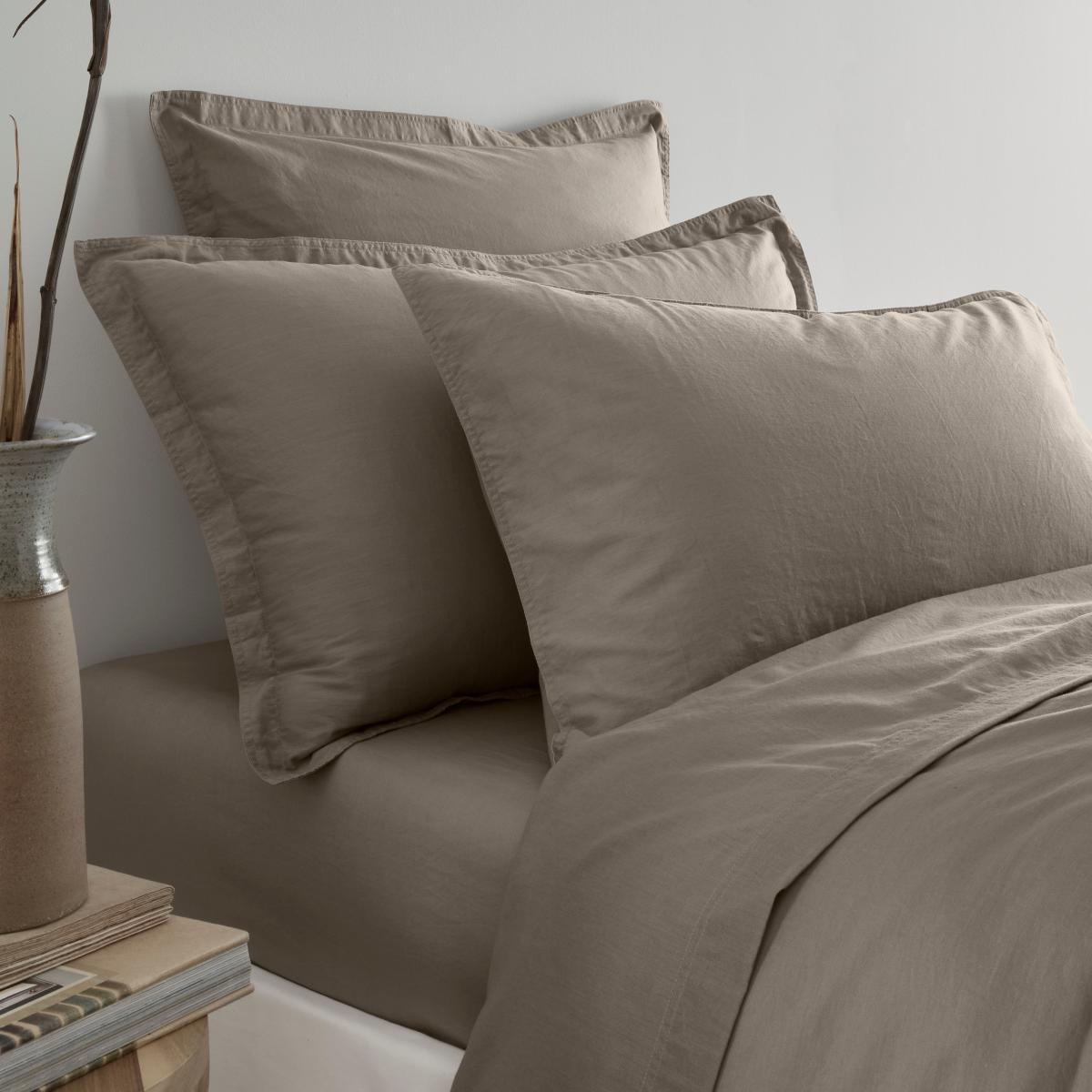 Recycled Cotton Duvet Cover and Pillowcase Set Chateau Grey – image 2