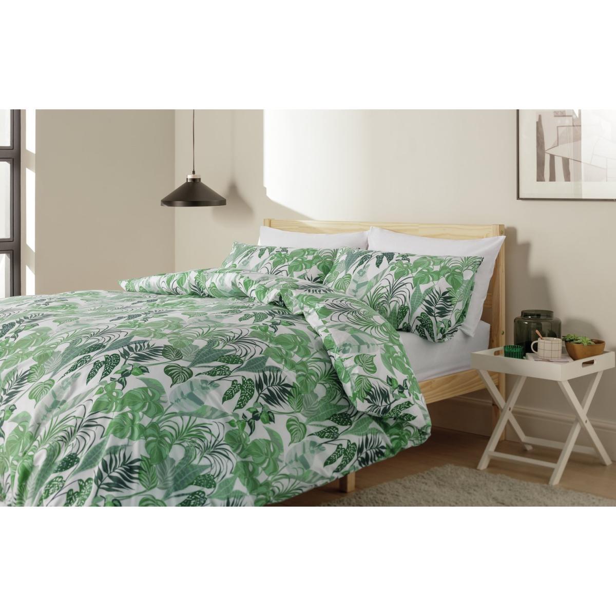 Habitat Plant Print Green Bedding Set - Double – image 4