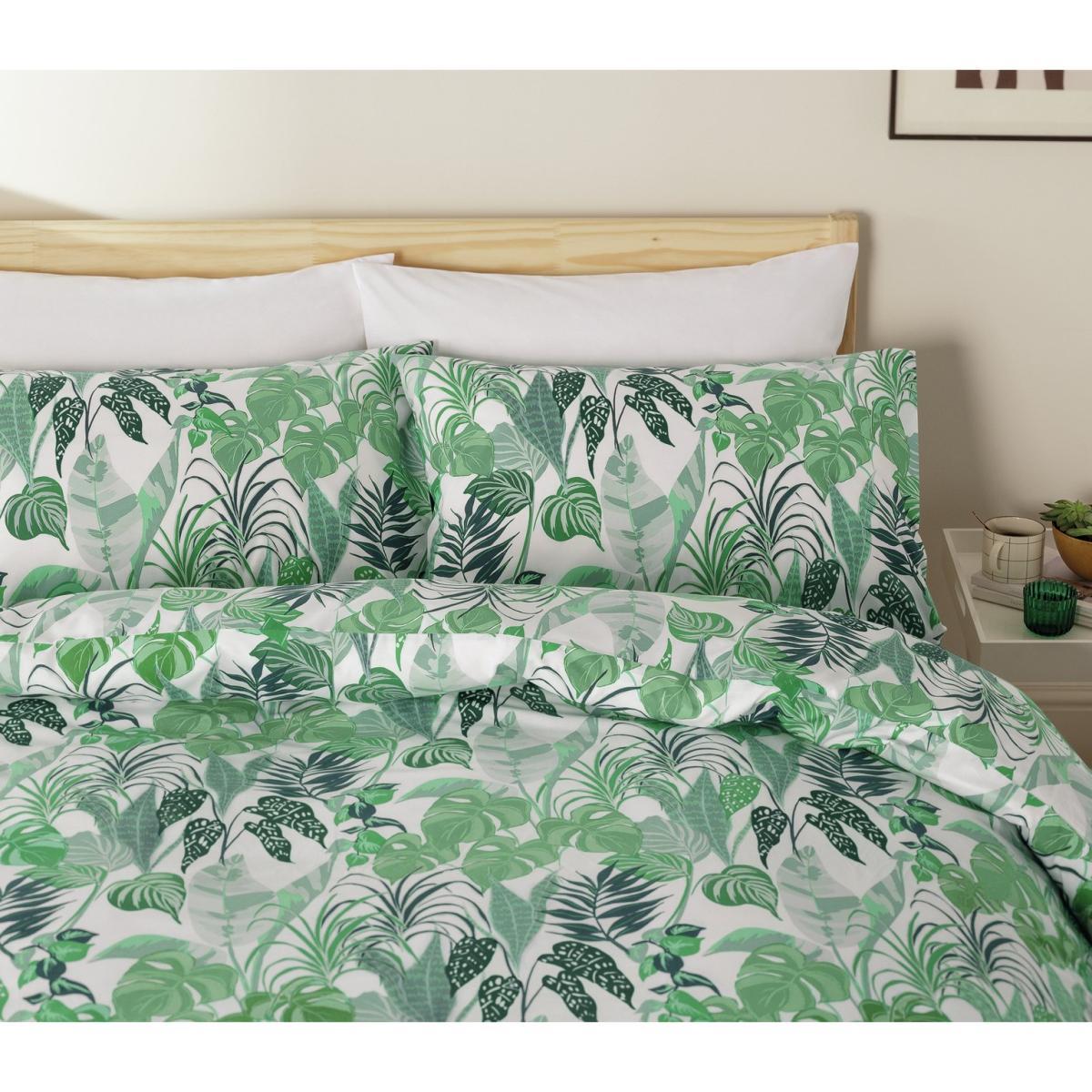 Habitat Plant Print Green Bedding Set - Double – image 5