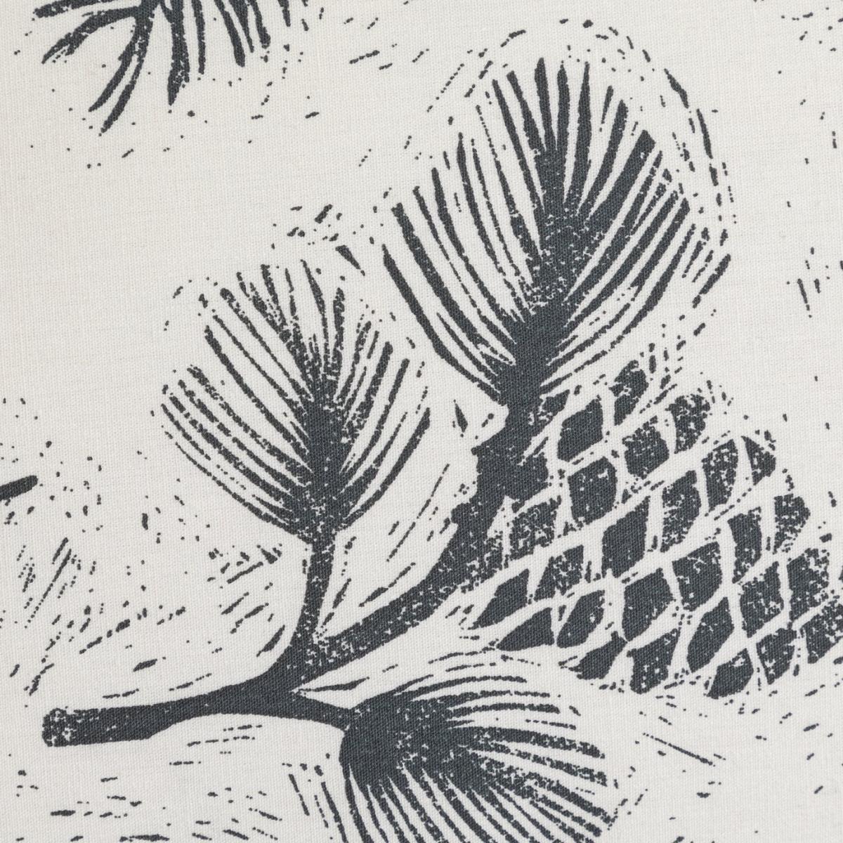 Habitat Pinecone Printed White & Grey Bedding Set - Double – image 2