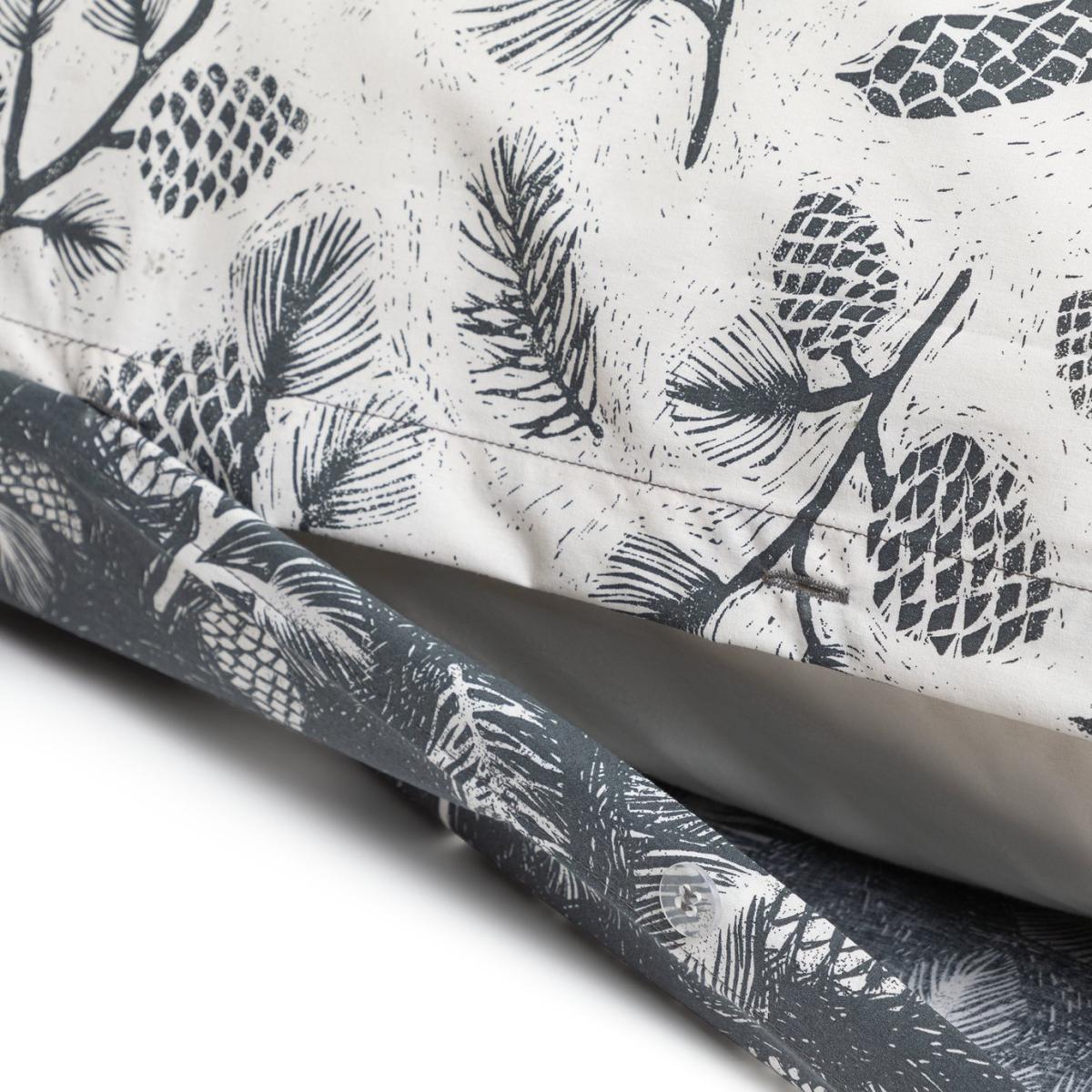 Habitat Pinecone Printed White & Grey Bedding Set - Double – image 6