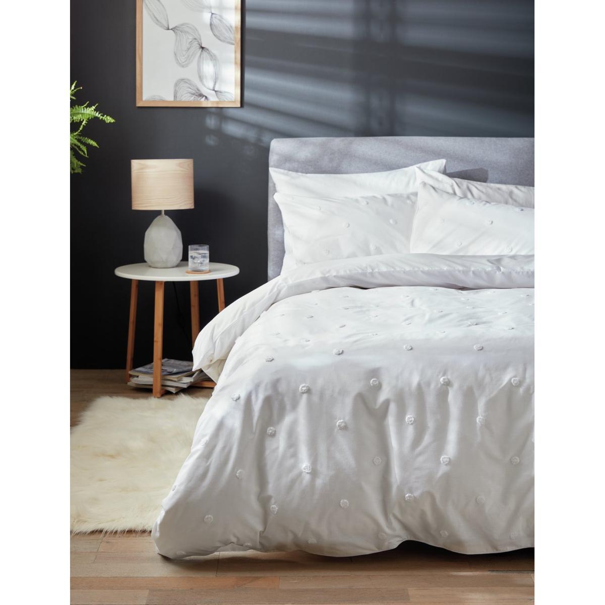 Habitat Tufted Spot White Bedding Set - Double – image 3