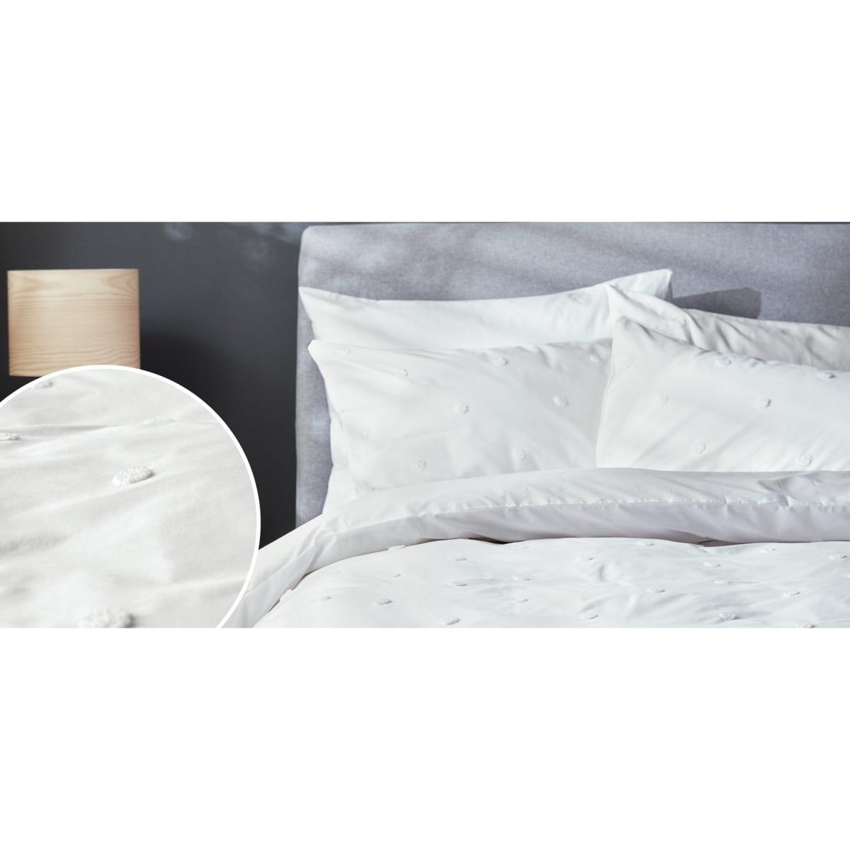 Habitat Tufted Spot White Bedding Set - Double – image 4