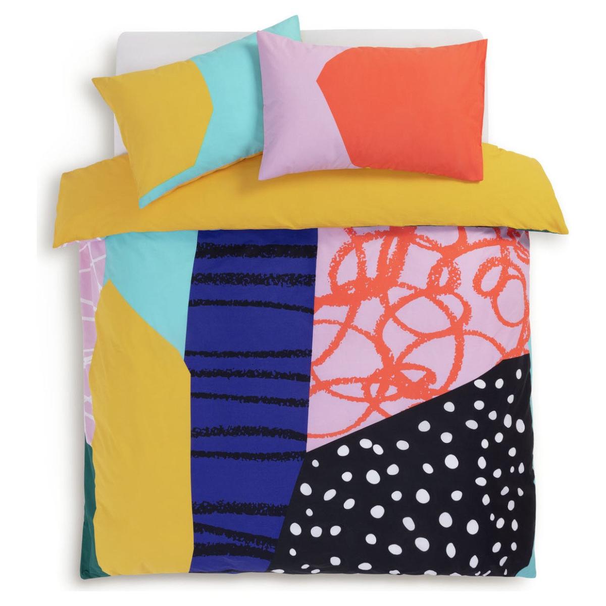 Habitat Panel Print Multicolour Bedding Set - Double – image 4