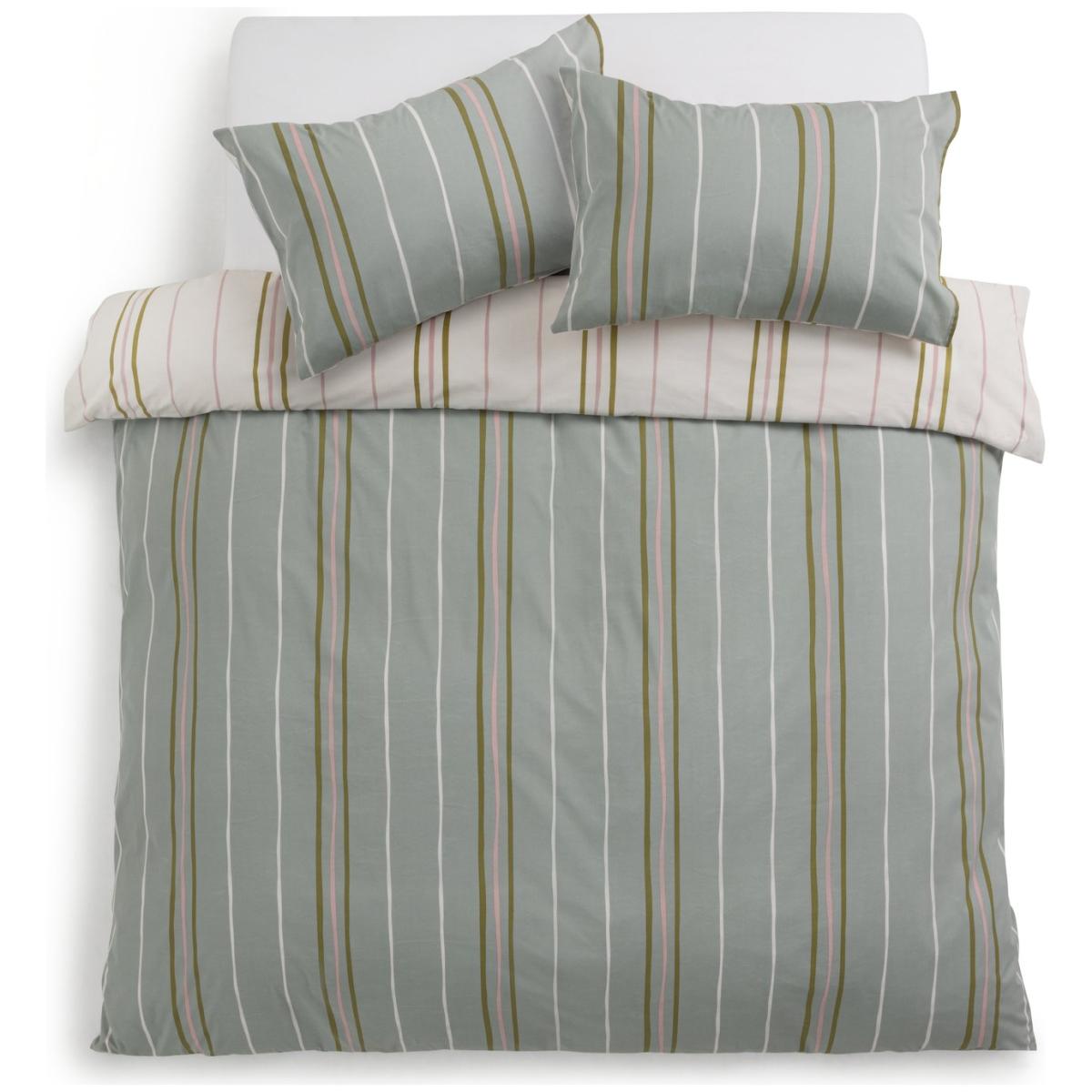 Habitat Herbalist Printed Stripe Green Bedding Set - Double – image 5