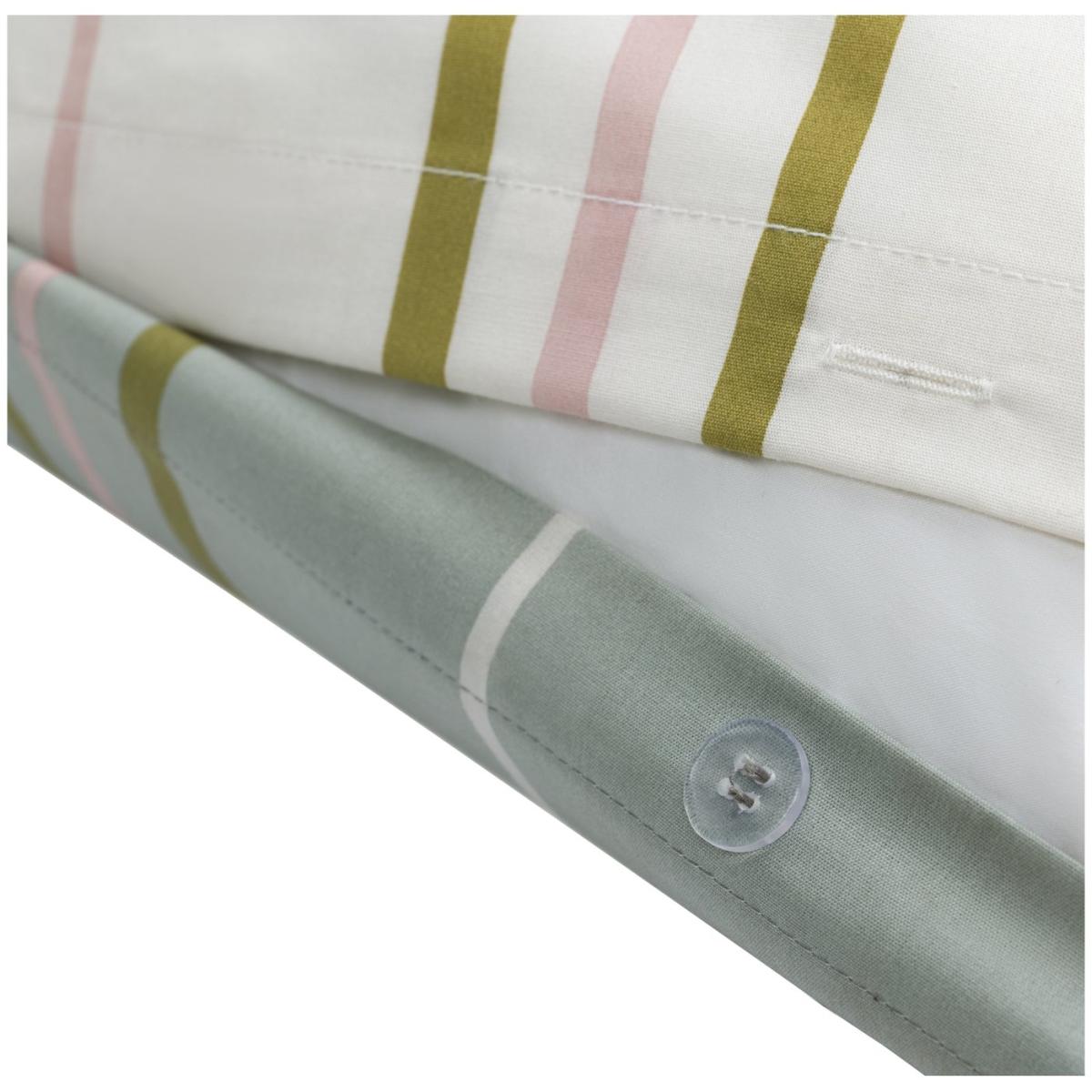 Habitat Herbalist Printed Stripe Green Bedding Set - Double – image 6