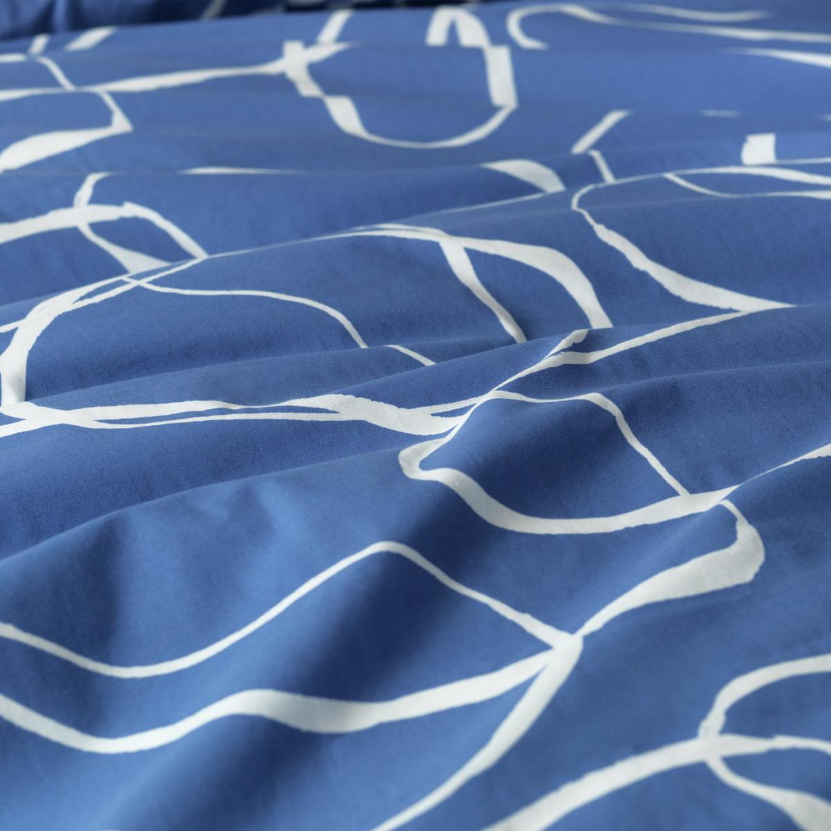 Habitat Linear Pebbles Reversible Blue Bedding Set - Double – image 8