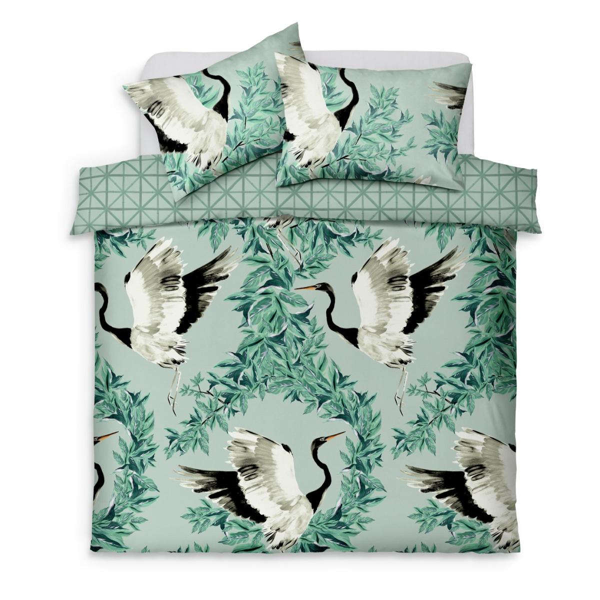 Habitat Crane Panel Green Bedding Set - Double – image 3