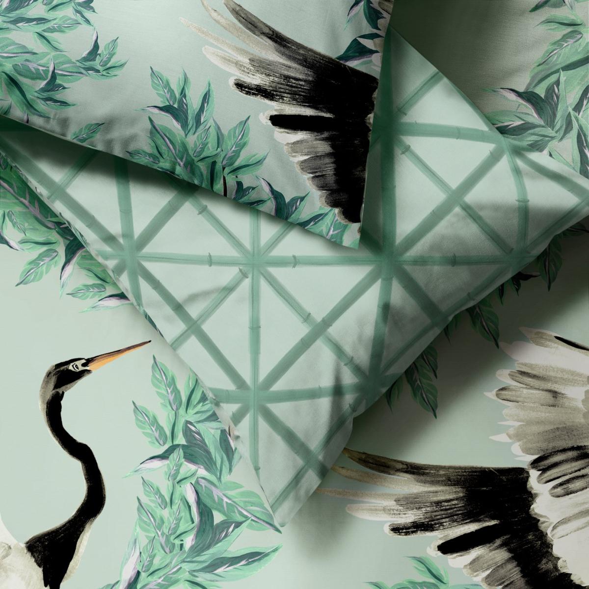 Habitat Crane Panel Green Bedding Set - Double – image 4