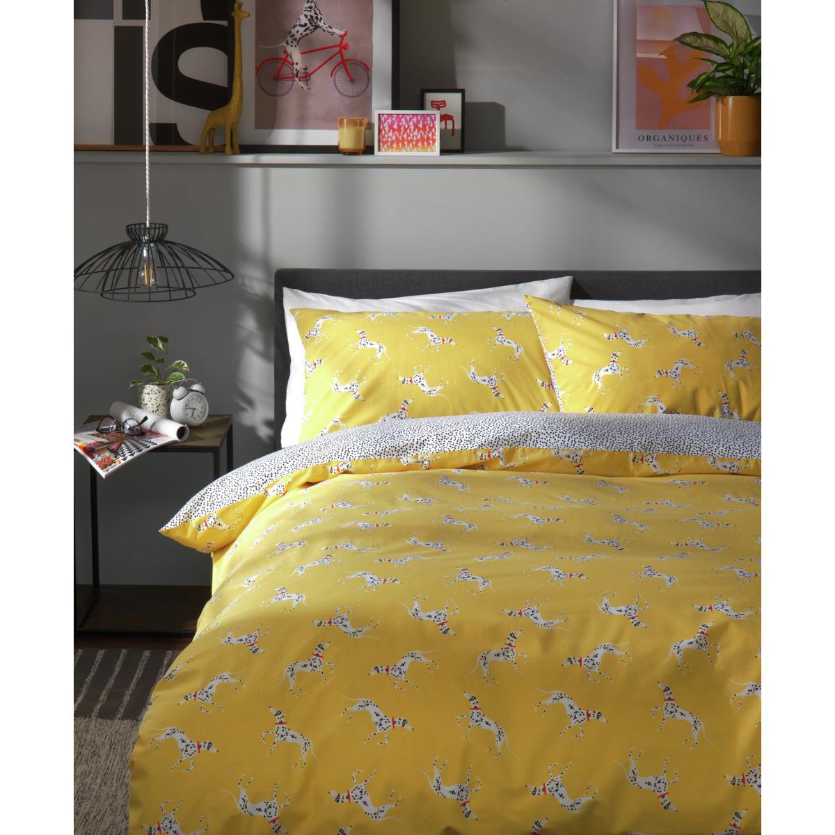 Habitat Dalmation Yellow Bedding Set - Double – image 2