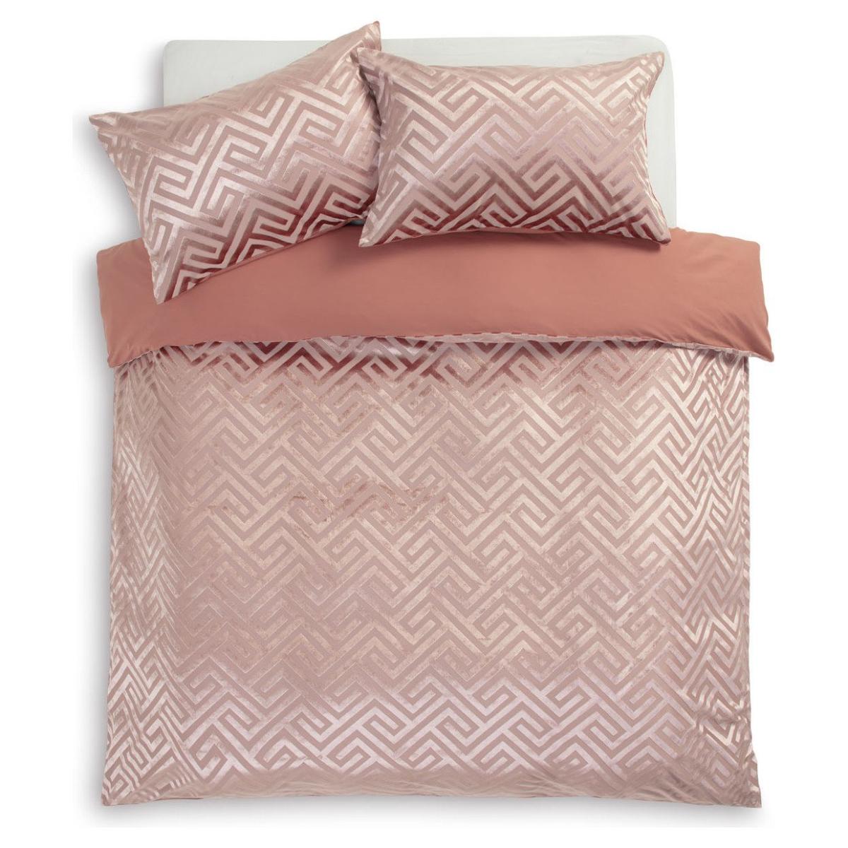 Habitat Geo Velvet Blush Pink Bedding Set - Double – image 4