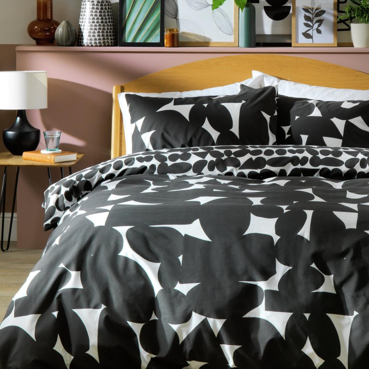 Habitat Cotton Global Geometric Black Bedding Set - Double – image 3