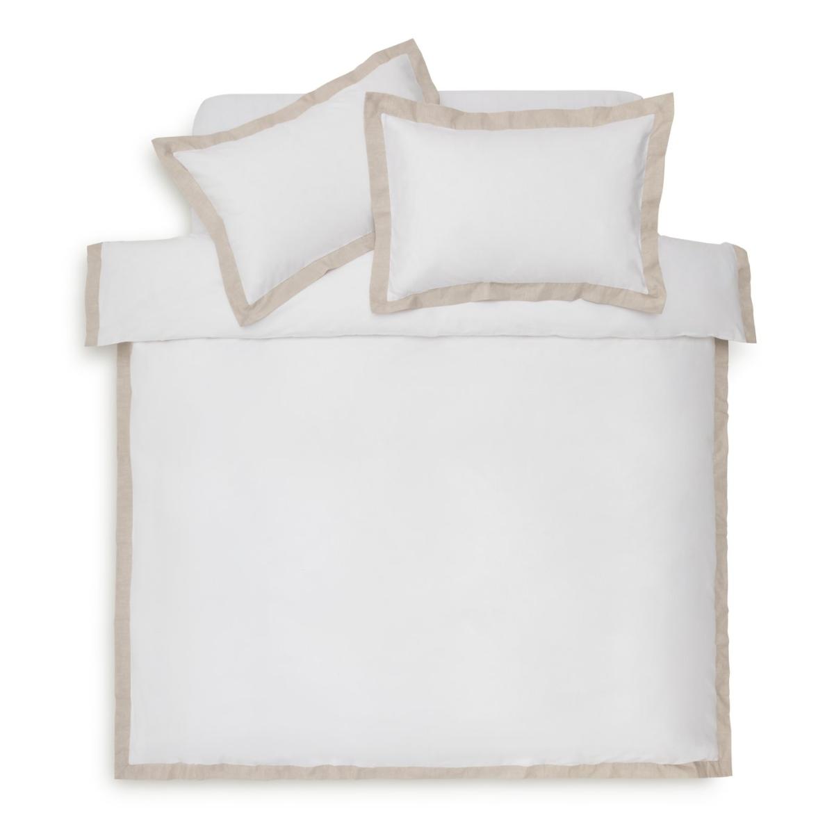 Habitat Cotton 180 TC Oxford Edge White Bedding Set- Double – image 3