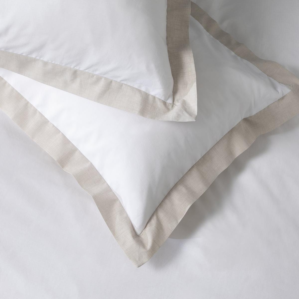 Habitat Cotton 180 TC Oxford Edge White Bedding Set- Double – image 4