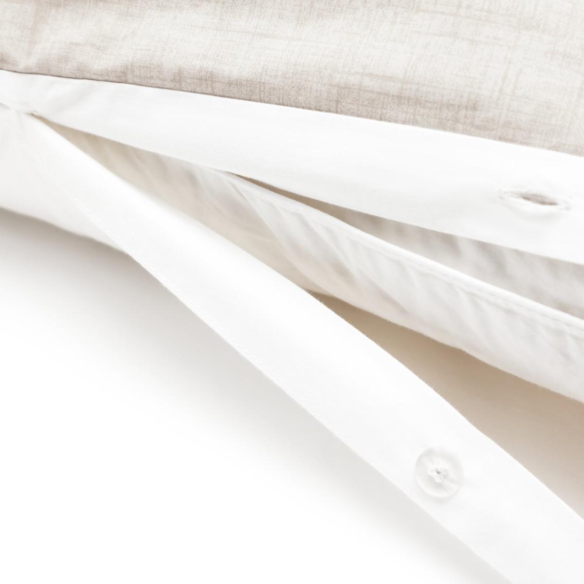 Habitat Cotton 180 TC Oxford Edge White Bedding Set- Double – image 5