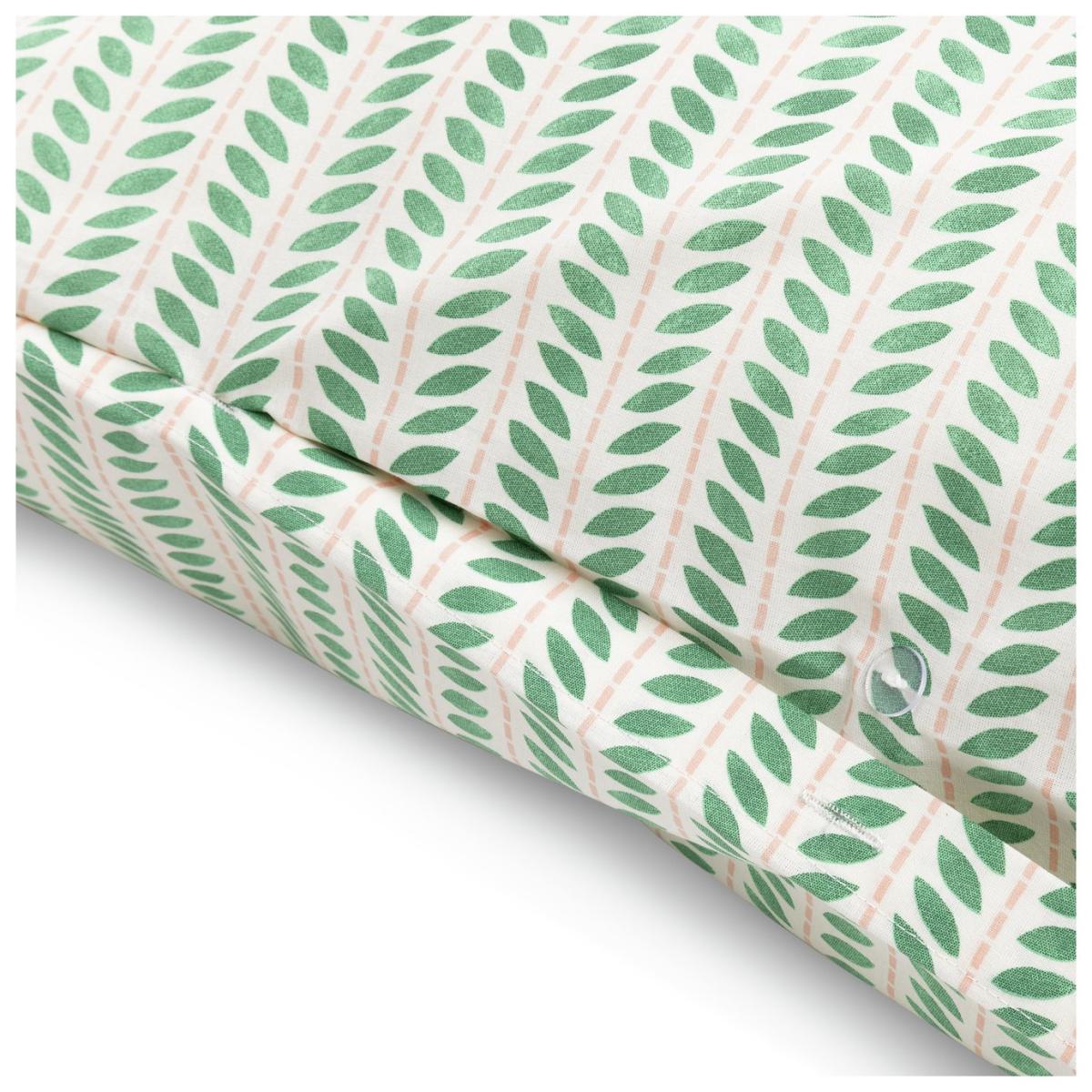 Habitat Wallpaper Leaf Stripe Green Bedding Set - Double – image 4