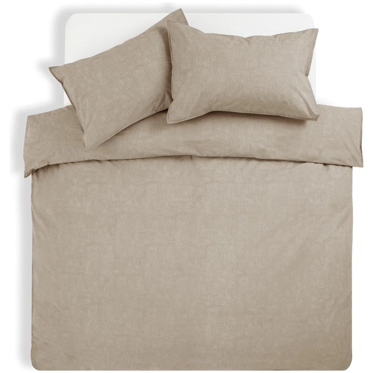 Habitat Cotton Textured Print Natural Bedding Set - Double – image 3