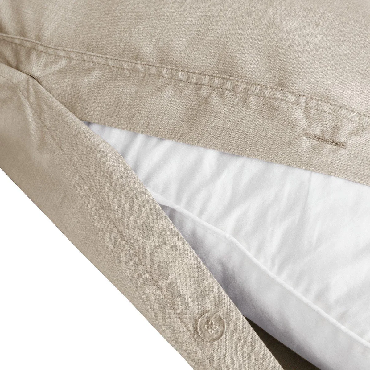 Habitat Cotton Textured Print Natural Bedding Set - Double – image 5