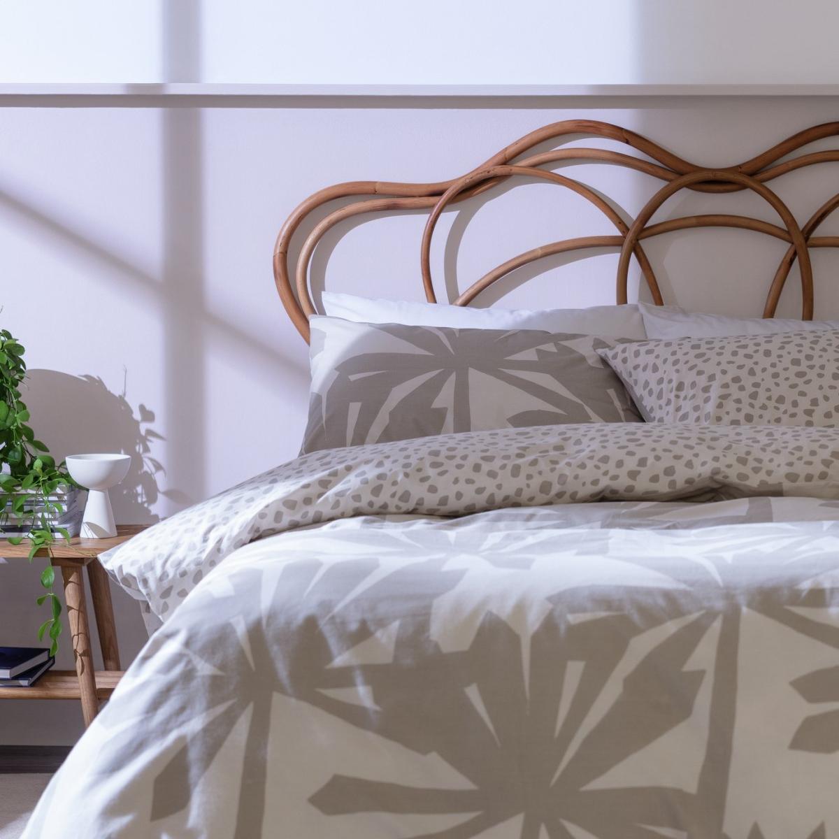 Habitat Linen Palm Cream Bedding Set - Double