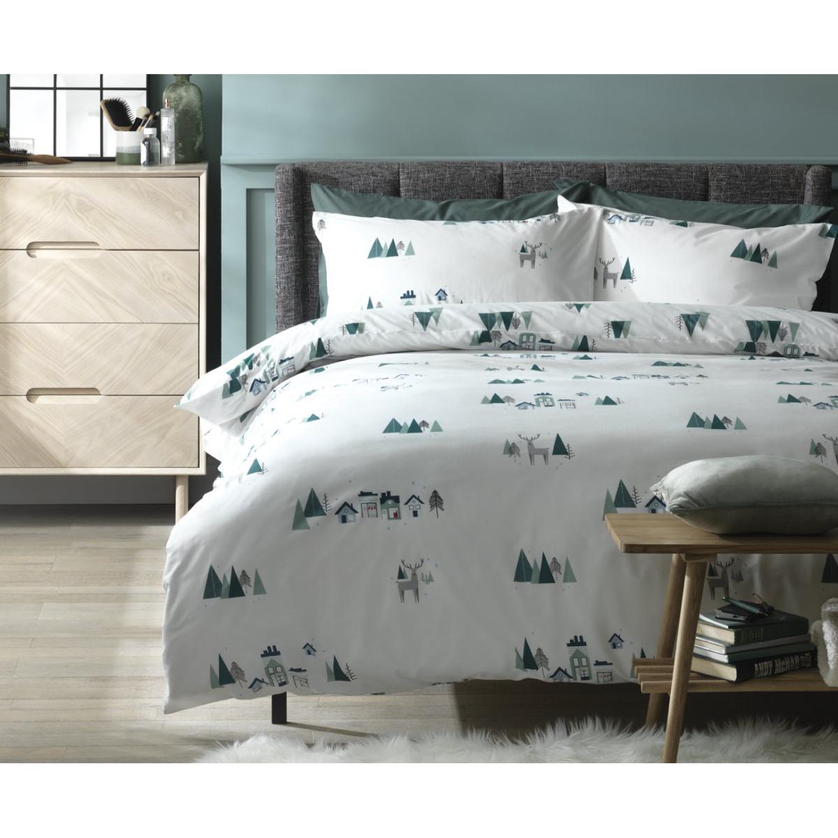 Habitat Christmas Woodland Scandi Bedding Set - Double – image 2