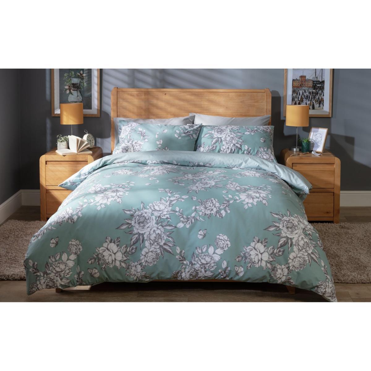 Habitat Classic Duck Egg Floral Bedding Set - Double – image 2