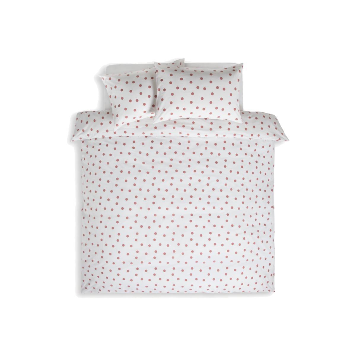 Habitat Pink Monochrome Spot Bedding Set - Double