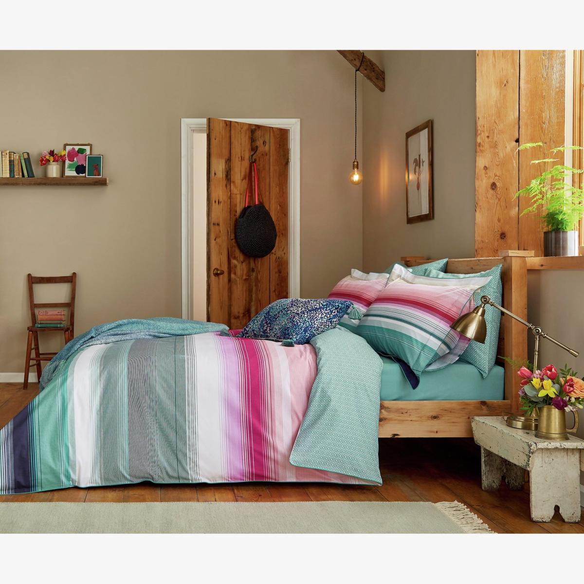 Joules Cotton Percale Cotswold Stripe Bedding Set - Double – image 1
