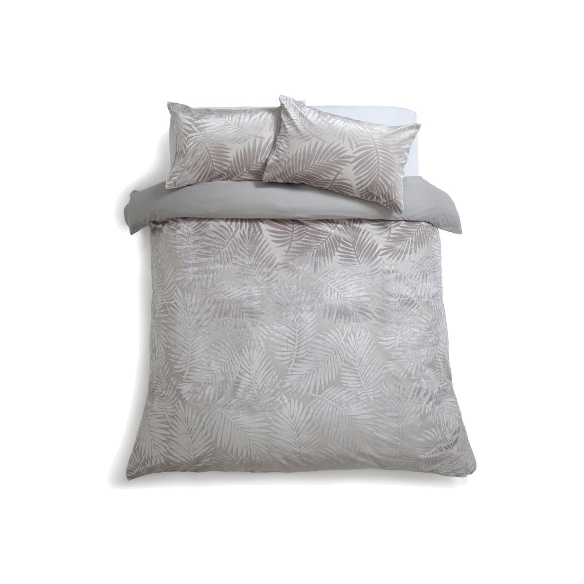Habitat Velvet Feather Grey Bedding Set - Double – image 1