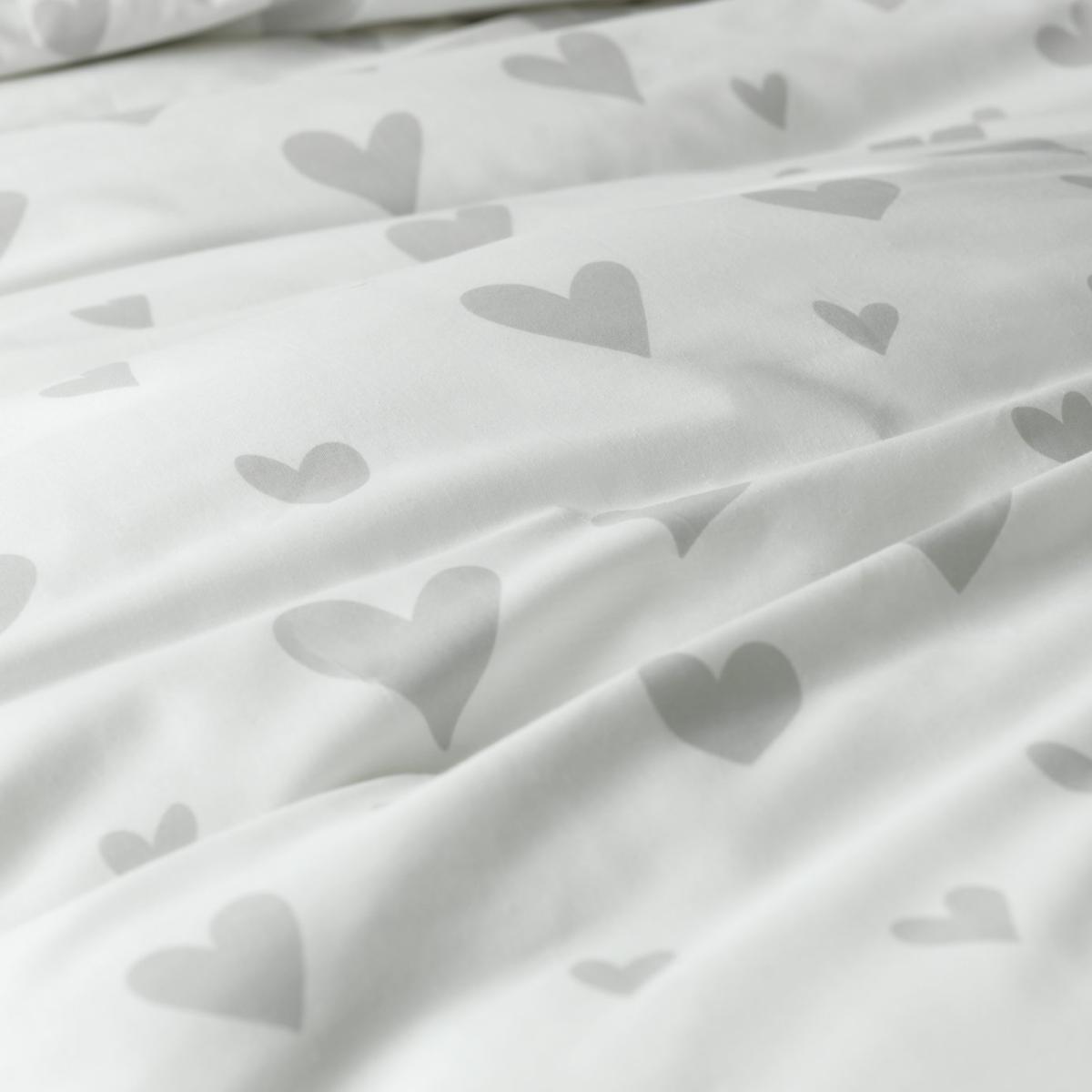 Habitat Hearts Grey Bedding Set - Double – image 8