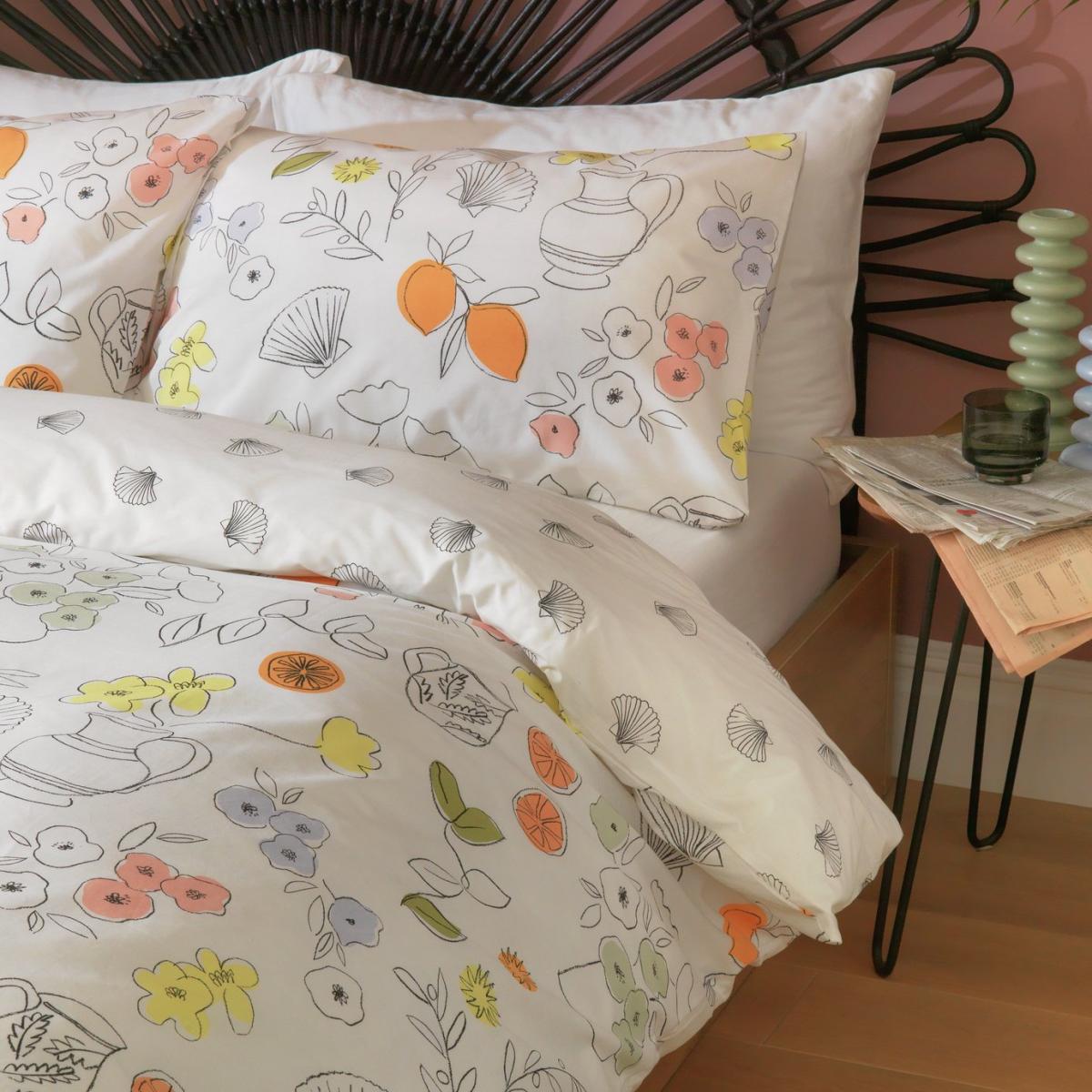 Habitat Illustration Print Multicolour Bedding Set - Double – image 7