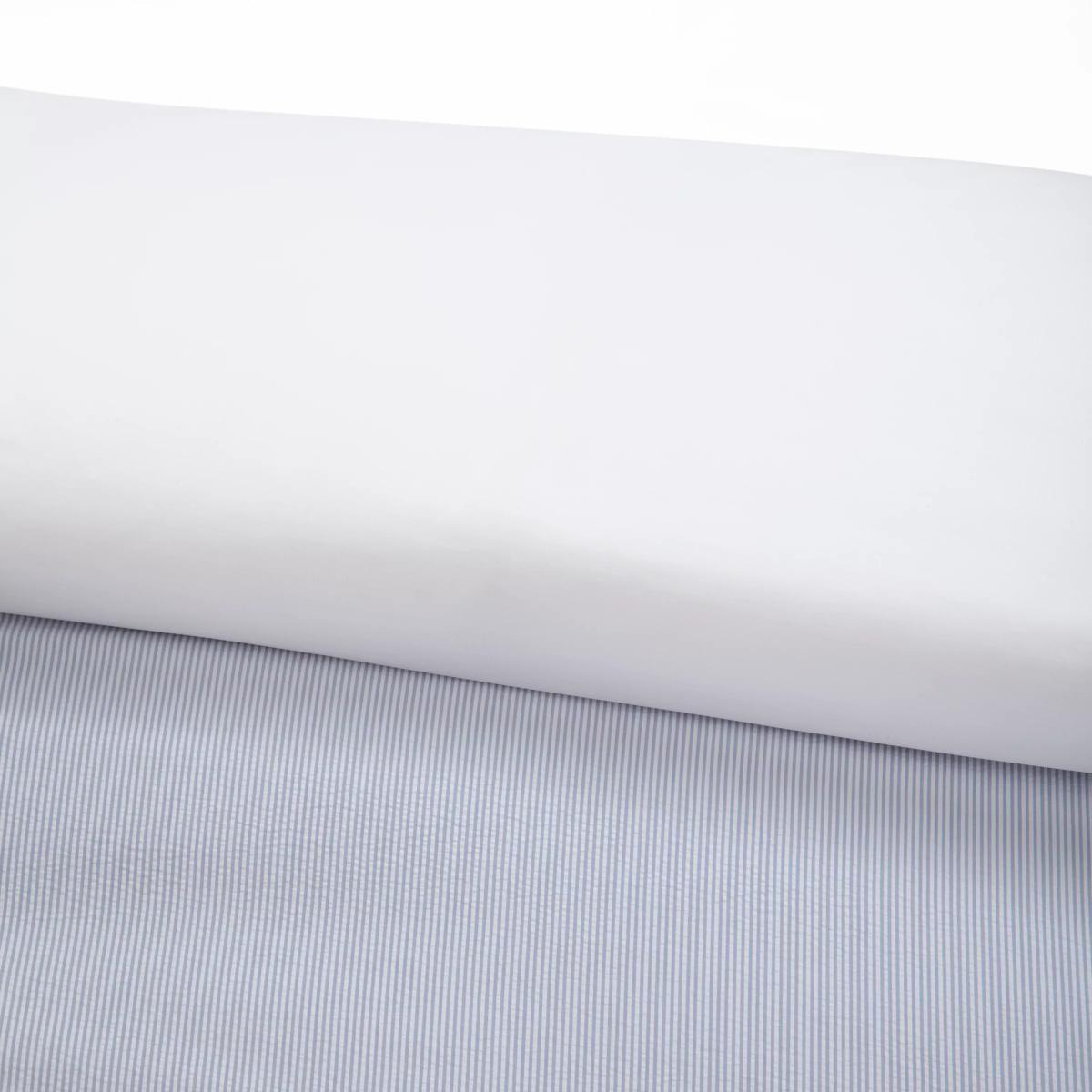 John Lewis & Partners Textured and Decorative Baby Seersucker Cotton Bedding, Blue/White – image 3
