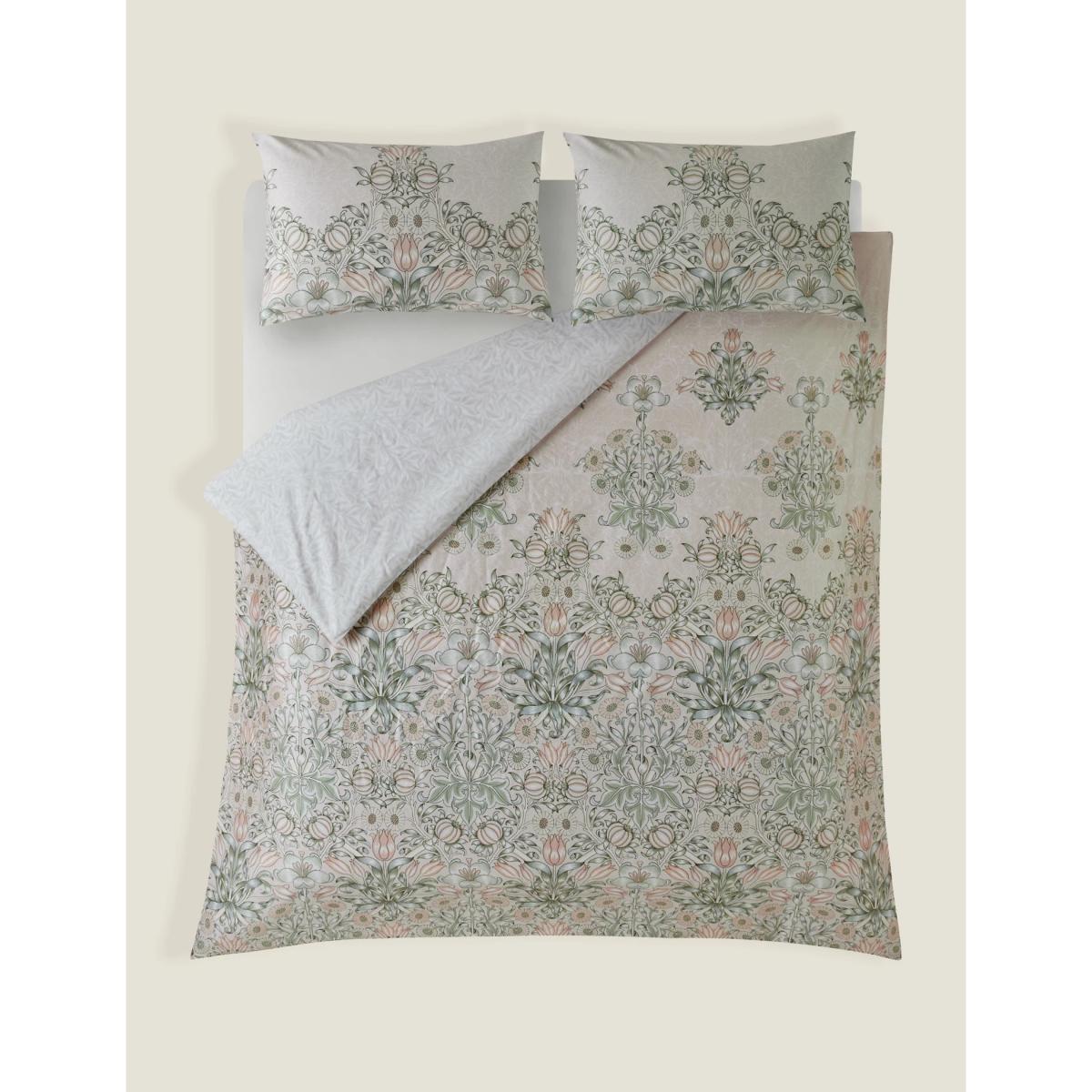 William Morris At Home Pure Cotton Lily & Pomegranate Bedding Set - DBL - Pink, Pink – image 8