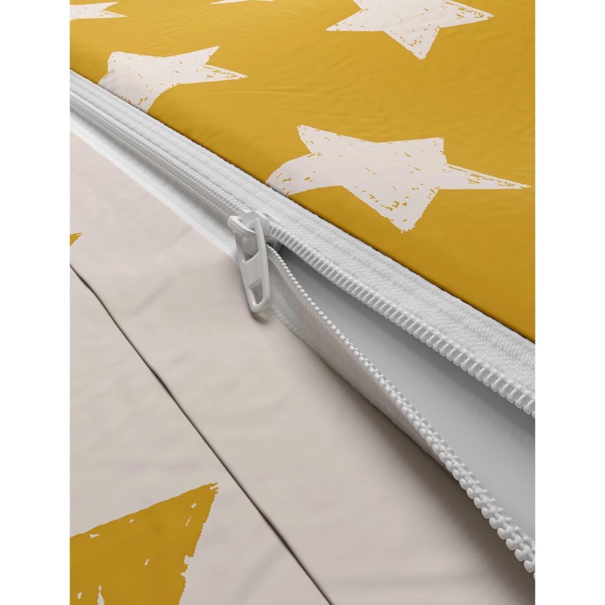 M&S Jersey Star Bedding Set - DBL - Ochre, Ochre – image 5