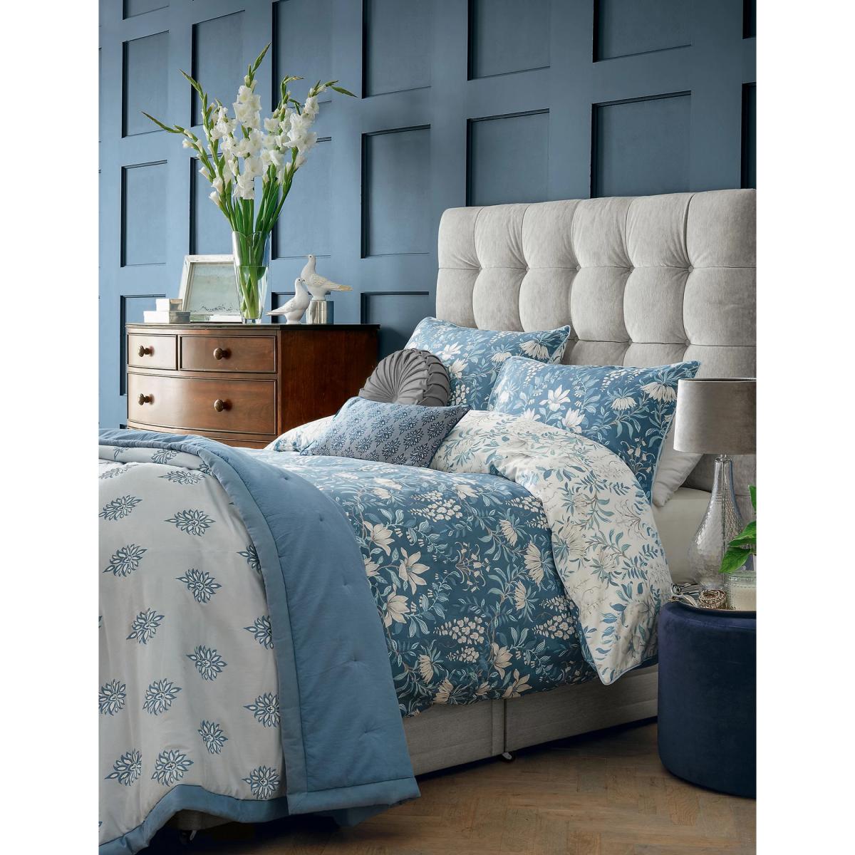 Laura Ashley Pure Cotton Sateen Parterre Bedding Set - SGL - Sage, Sage,Turquoise – image 2