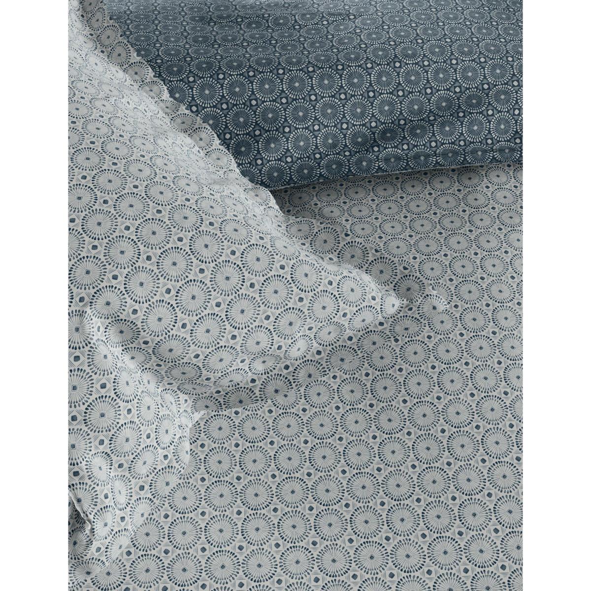 M&S X Fired Earth Seville Sidonia Brushed Cotton Bedding Set - DBL - Blue Mix, Blue Mix – image 2