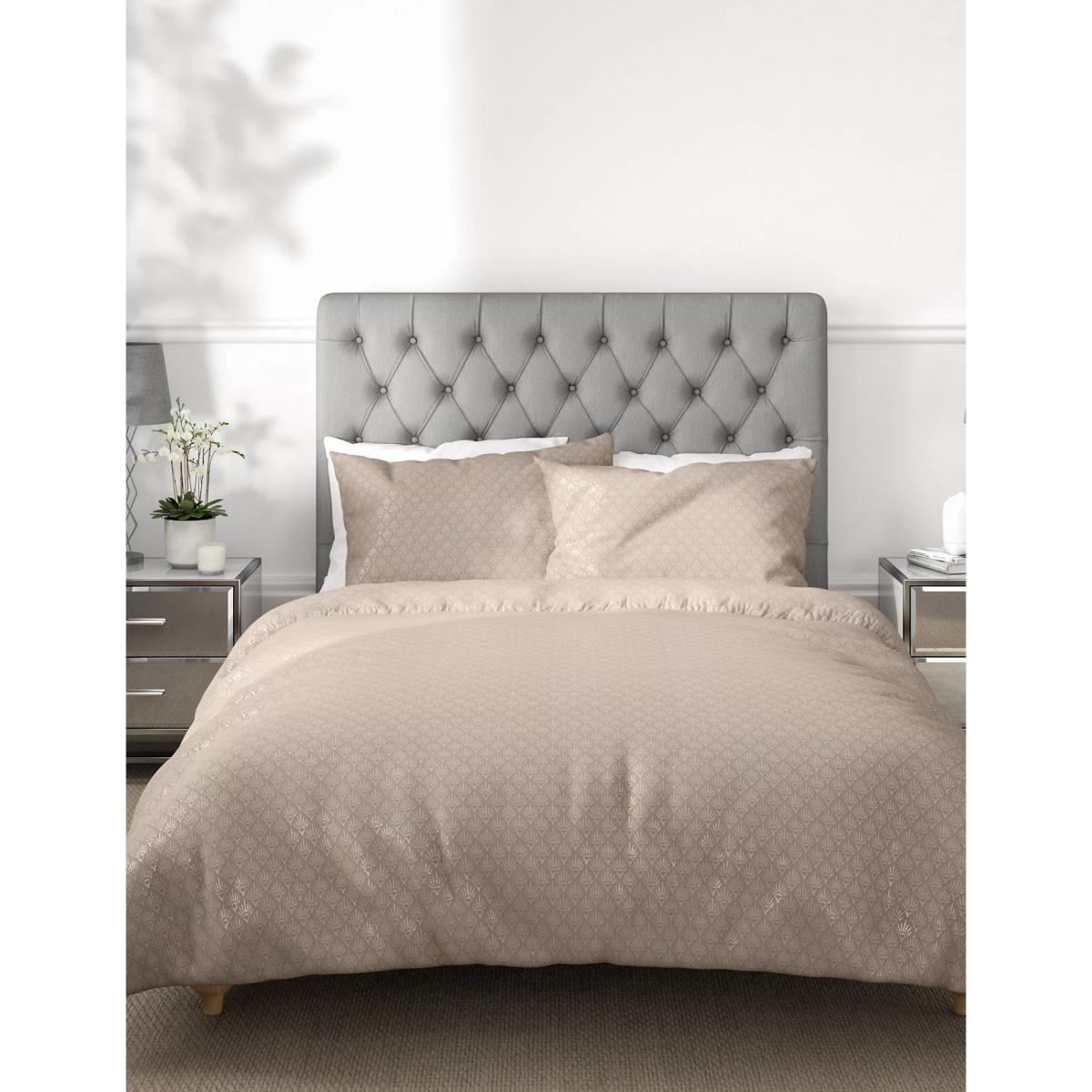 M&S Cotton Mix Textured Metallic Bedding Set - DBL - Grey Mix, Grey Mix – image 2