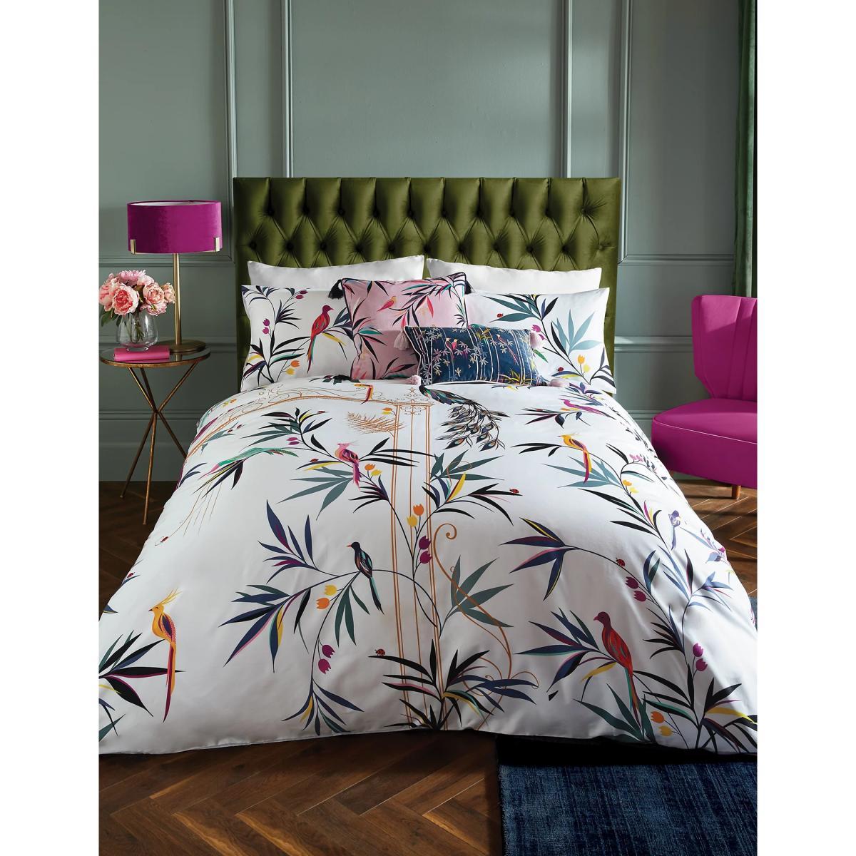 M&S Sara Miller Pure Cotton Enchanted Gate Bedding Set - DBL - Light Blue Mix, Light Blue Mix – image 2