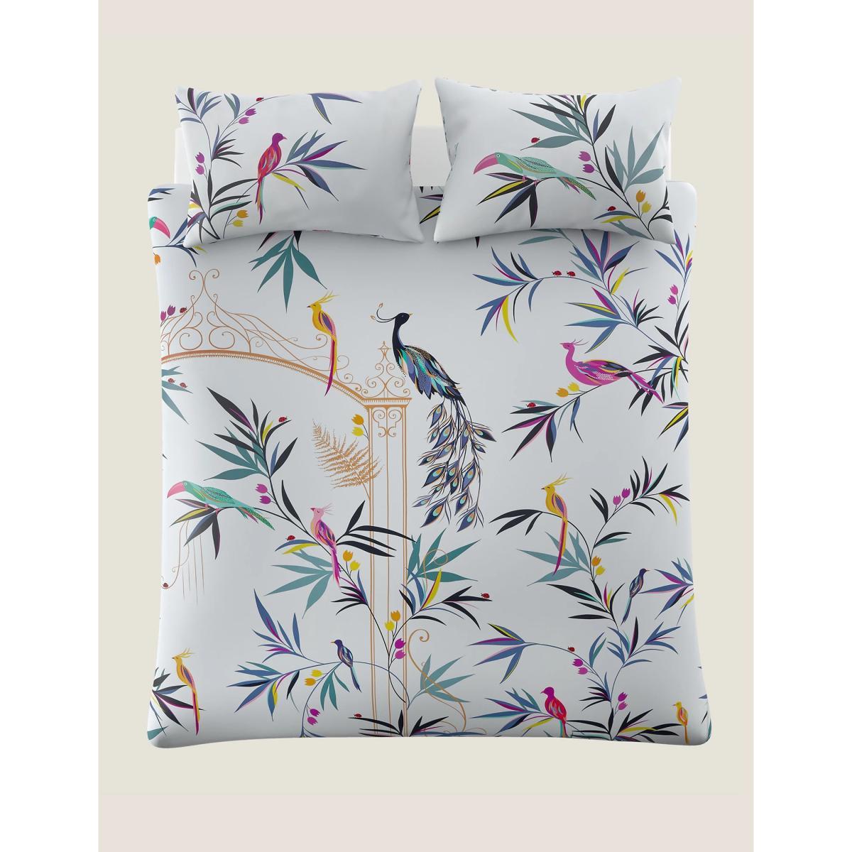 M&S Sara Miller Pure Cotton Enchanted Gate Bedding Set - DBL - Light Blue Mix, Light Blue Mix – image 3