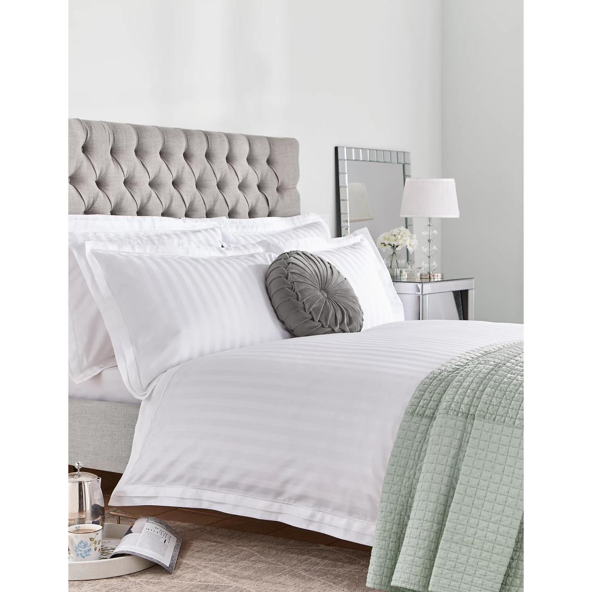 Laura Ashley Pure Cotton Sateen Shalford Bedding Set - DBL - White, White – image 2