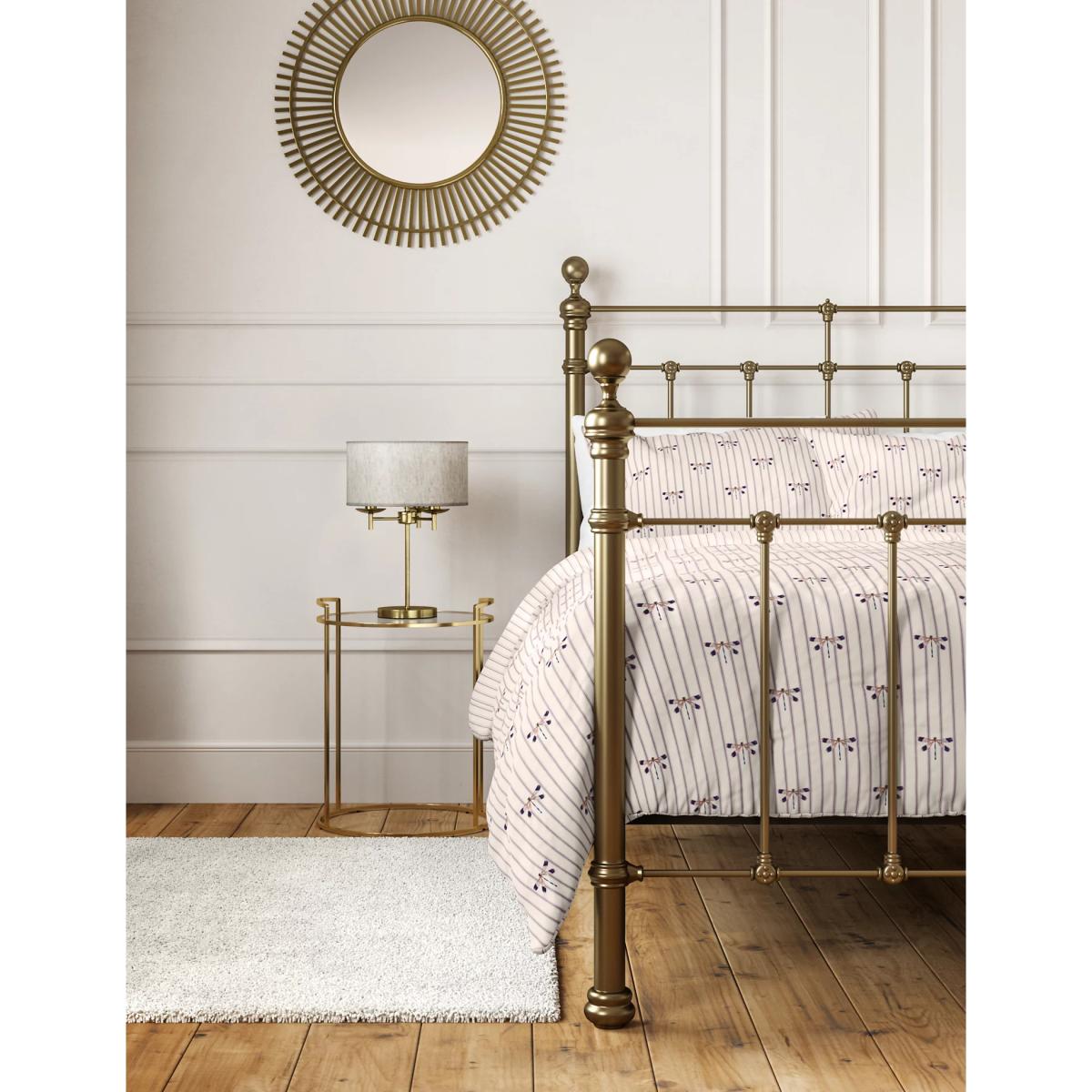 M&S Cotton Rich Striped Bedding Set - DBL - White Mix, White Mix – image 4