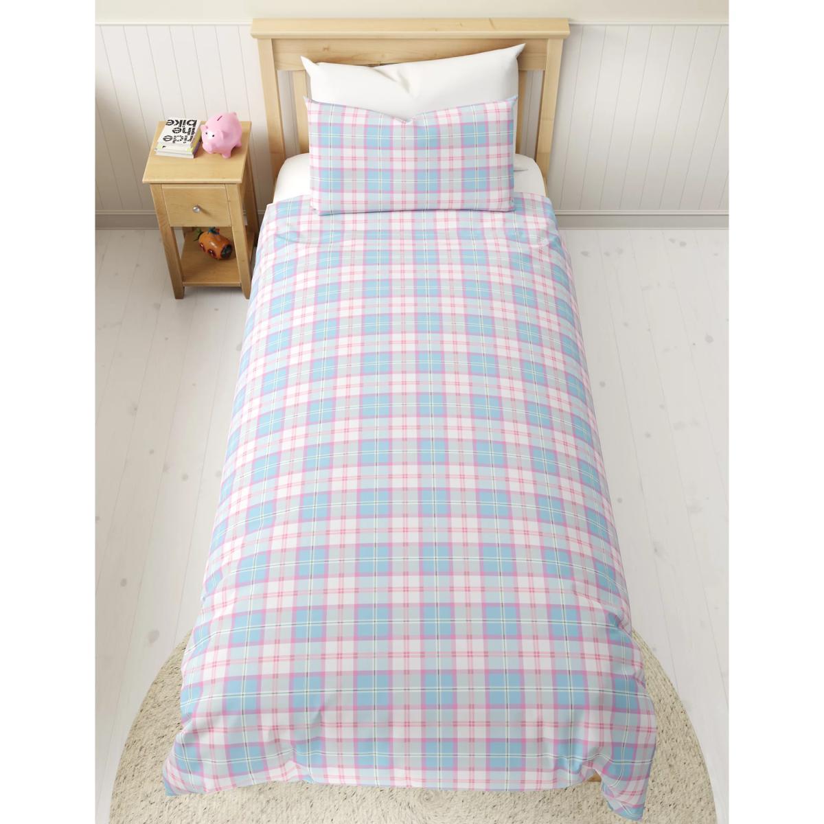 M&S Cotton Mix Checked Bedding Set - DBL - Pink Mix, Pink Mix – image 3