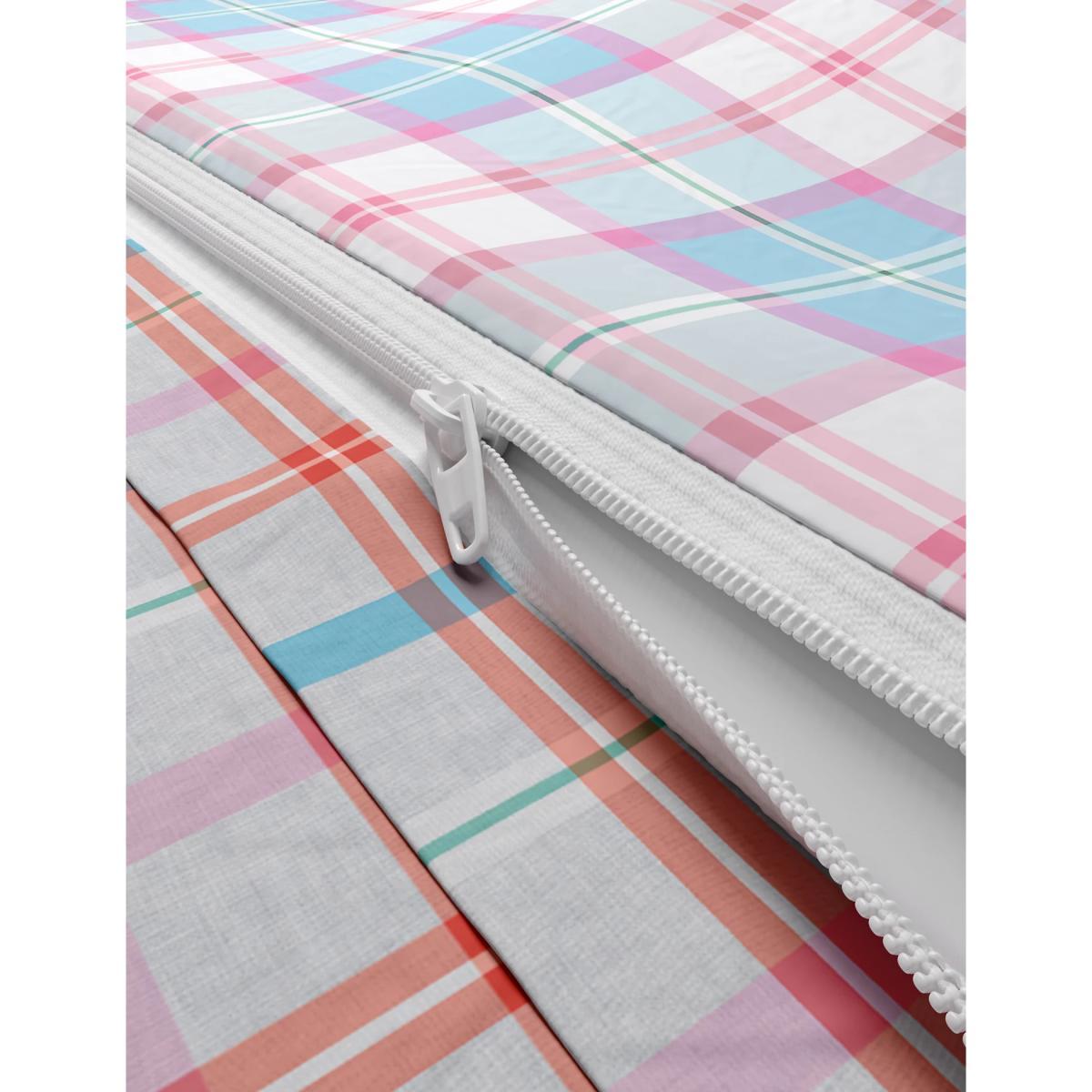 M&S Cotton Mix Checked Bedding Set - DBL - Pink Mix, Pink Mix – image 5