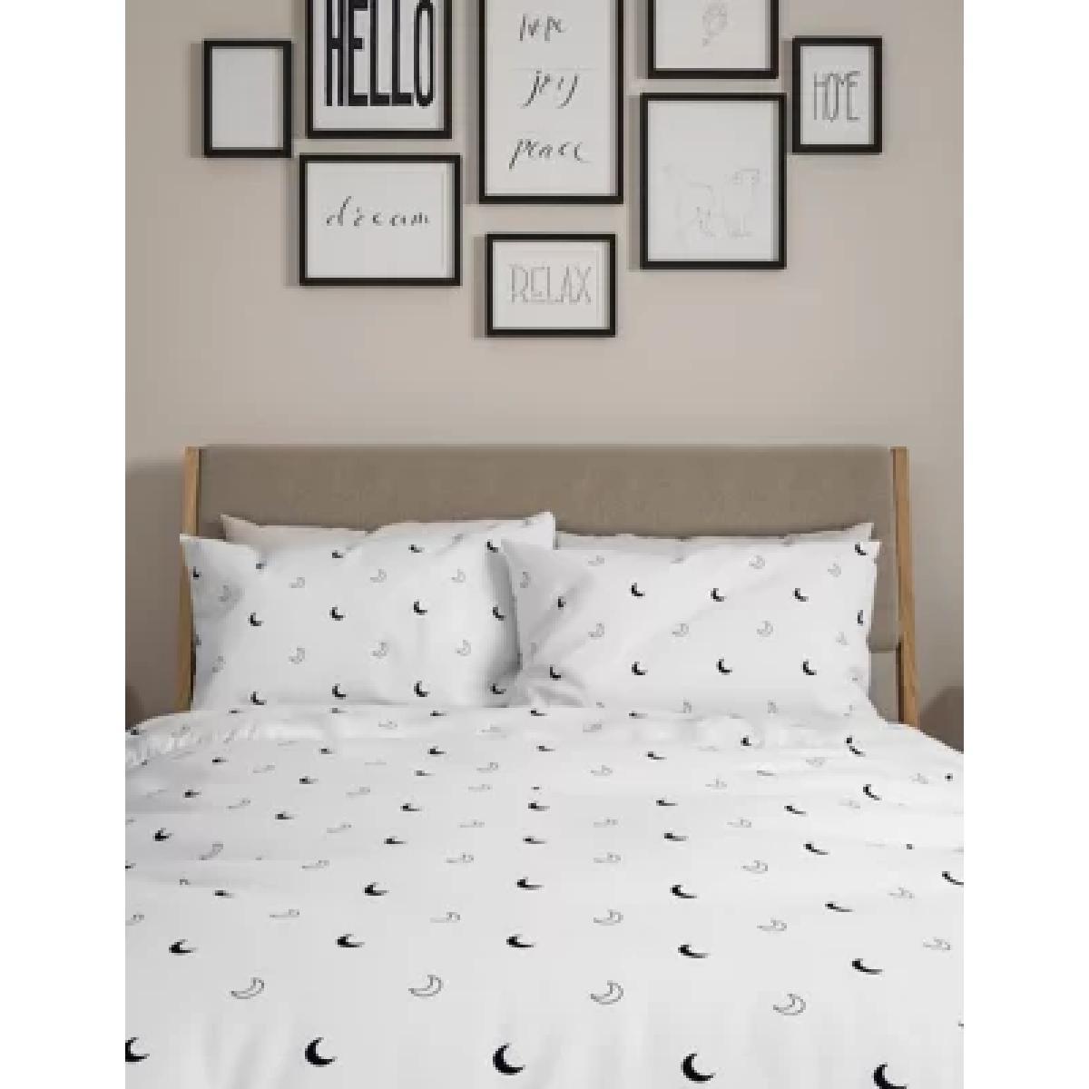 M&S 2 Pack Cotton Mix Moon Bedding Sets - DBL - Navy, Navy – image 1