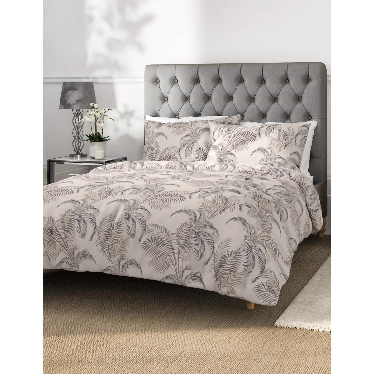 M&S Pure Cotton Palm Bedding Set - DBL - Neutral, Neutral – image 2