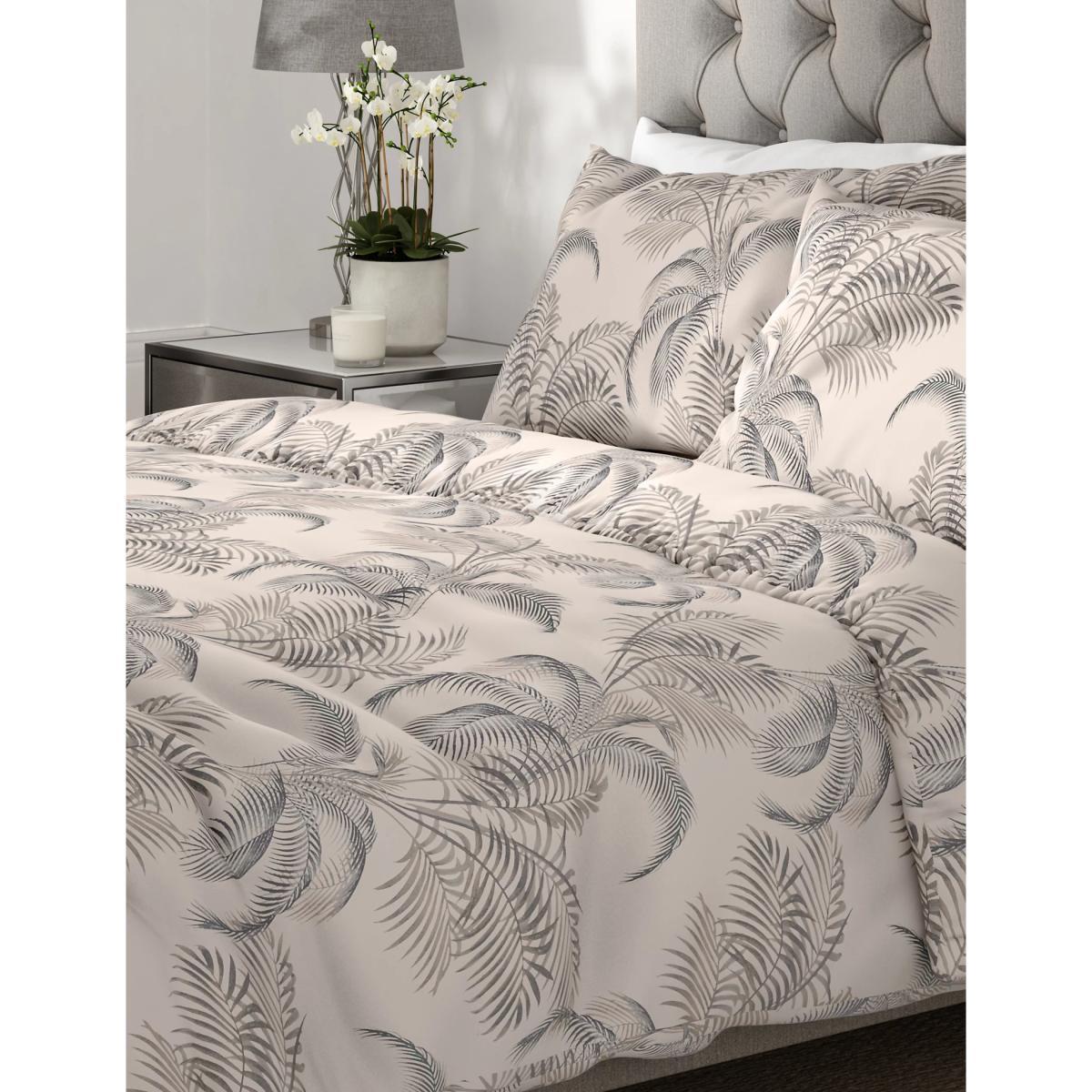 M&S Pure Cotton Palm Bedding Set - DBL - Neutral, Neutral – image 3