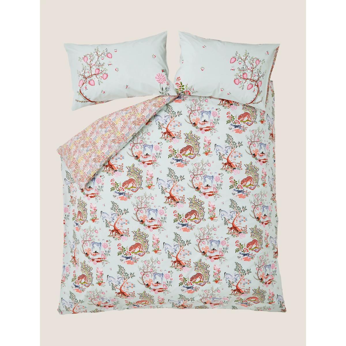 M&S Pure Cotton Painted Kingdom Bedding Set - DBL - Multi, Multi – image 4
