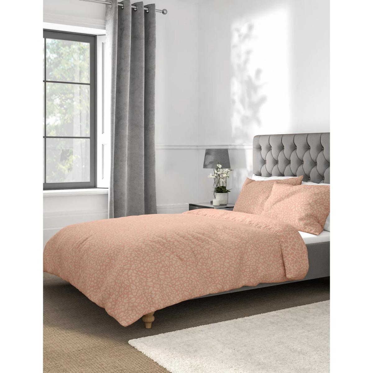 M&S Cotton Mix Leopard Bedding Set - DBL - Blush, Blush – image 2