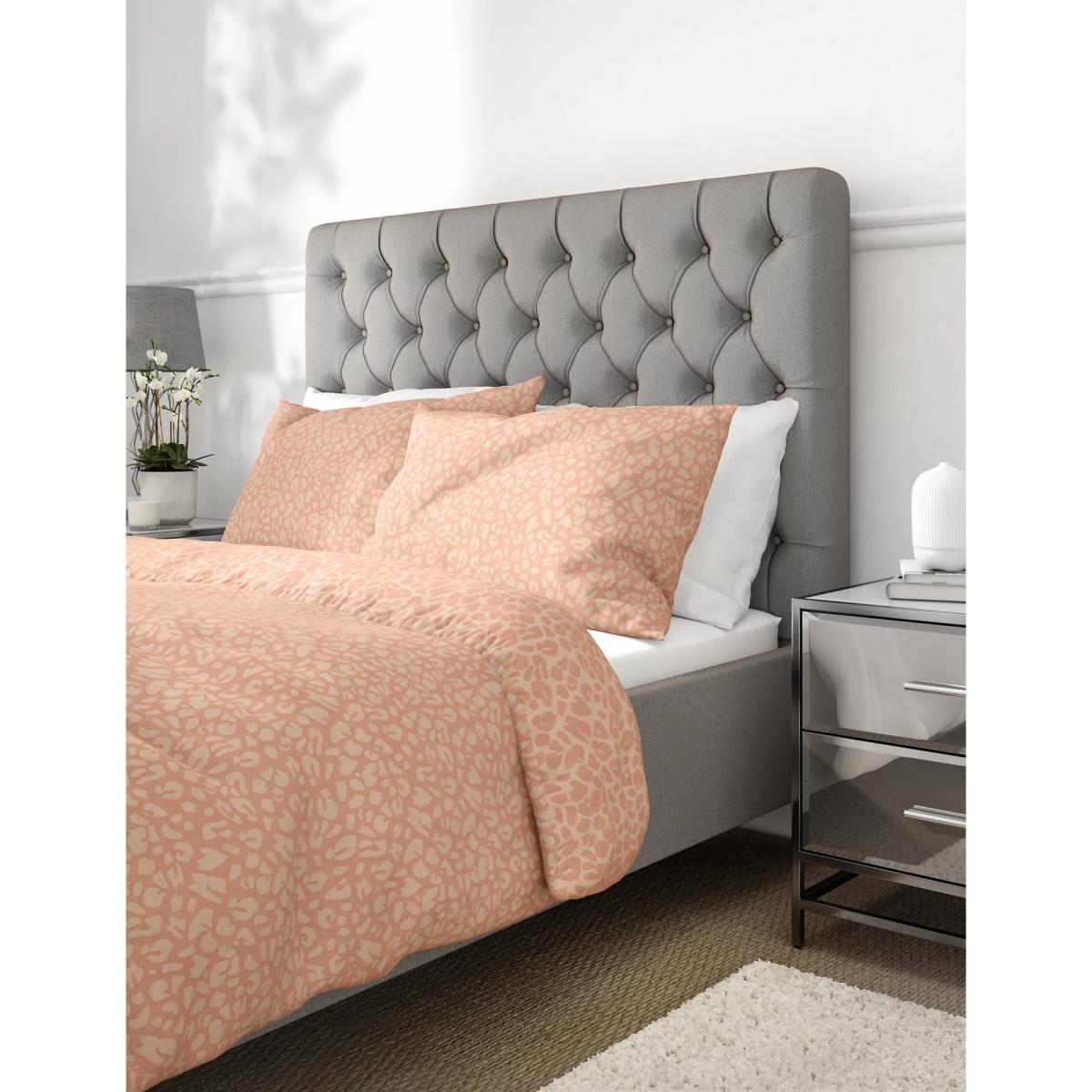 M&S Cotton Mix Leopard Bedding Set - DBL - Blush, Blush – image 3